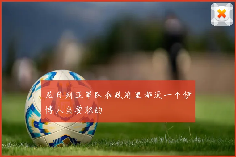 尼日利亚军队和政府里都没一个伊博人当要职的
